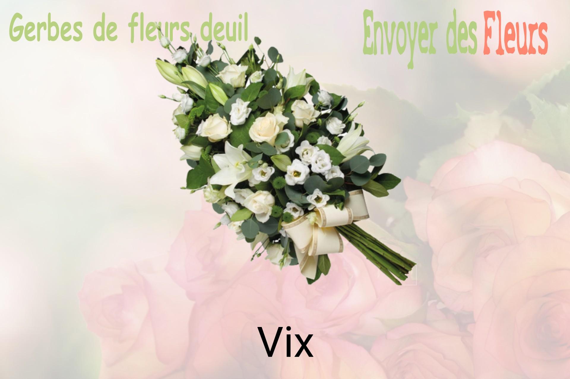 Gerbe de fleurs de deuil livrée à Vix